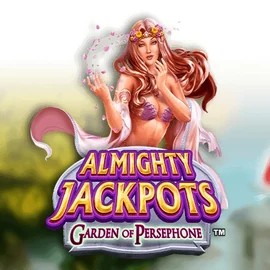 Official Jackpots logo: Almighty Jackpots: Garden of Persephone by Novomatic at Slot Heart Casino