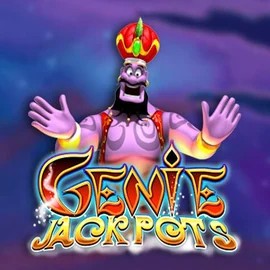 Genie Jackpots slot visual from Blueprint Gaming available on slotheartcasino.eu.com