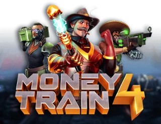 Money Train 4 slot logo by Relax Gaming at Slot Heart Casino