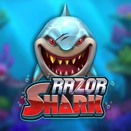 Logo of Razor Shark from Push Gaming at Slot Heart Casino
