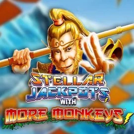 Stellar Jackpots with More Monkeys game by Lightning Box Game – logo hosted on Slot Heart Casino